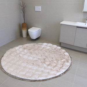 Okrugla Prostirka za kupatilo fi 100cm Roze boja