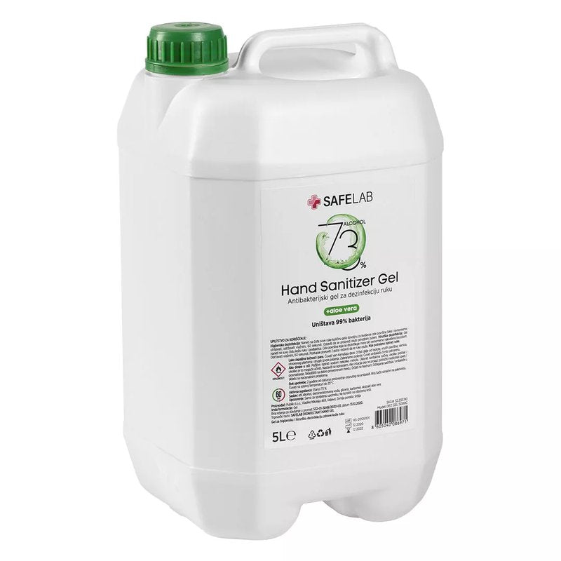 DEZ GEL 5000C, antibakterijski gel za dezinfekciju ruku, 5 l, bela