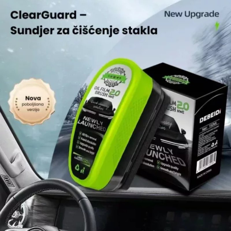 Oil Film Brush Sundjer za stakla