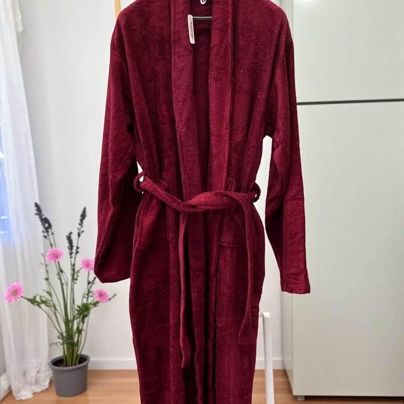 Bade Mantil Frotir – XXXL veličina Model G Bordo boja