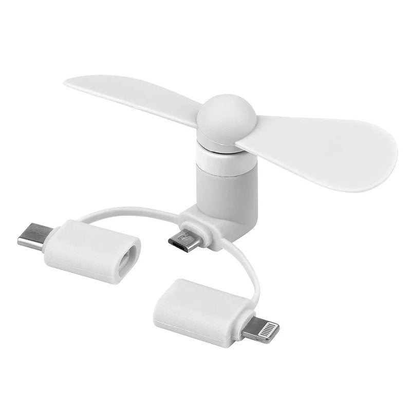 FEN 3in1, usb ventilator 3 u 1, beli