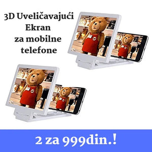 AKCIJA: 3D Uveličavajući Ekran za mobilne telefone – 2 za 999din!