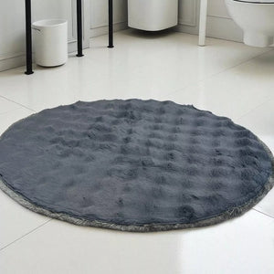 Okrugla Prostirka za kupatilo fi 100cm Tamno siva boja