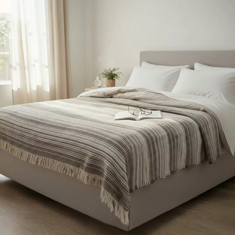 Ćebe Cozy 180x220cm Zeta Bej – Akril/Pamuk