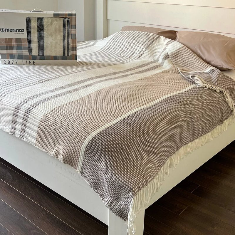 Ćebe Cozy Viktorija 150x200cm Dezen – Selay Bej Akril/Pamuk