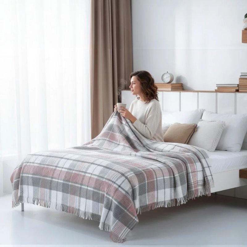 Ćebe Cozy 150x200cm Inka Gul – Akril/Pamuk