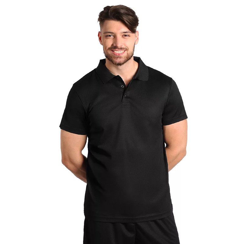 LACROSS, sportska polo majica, 130 g/m2, crna