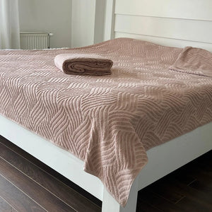 Letnji frotirni prekrivač – Sara – 145x200cm Kapućino boja