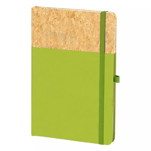 NOTE CORK, notes a5, svetlo zeleni