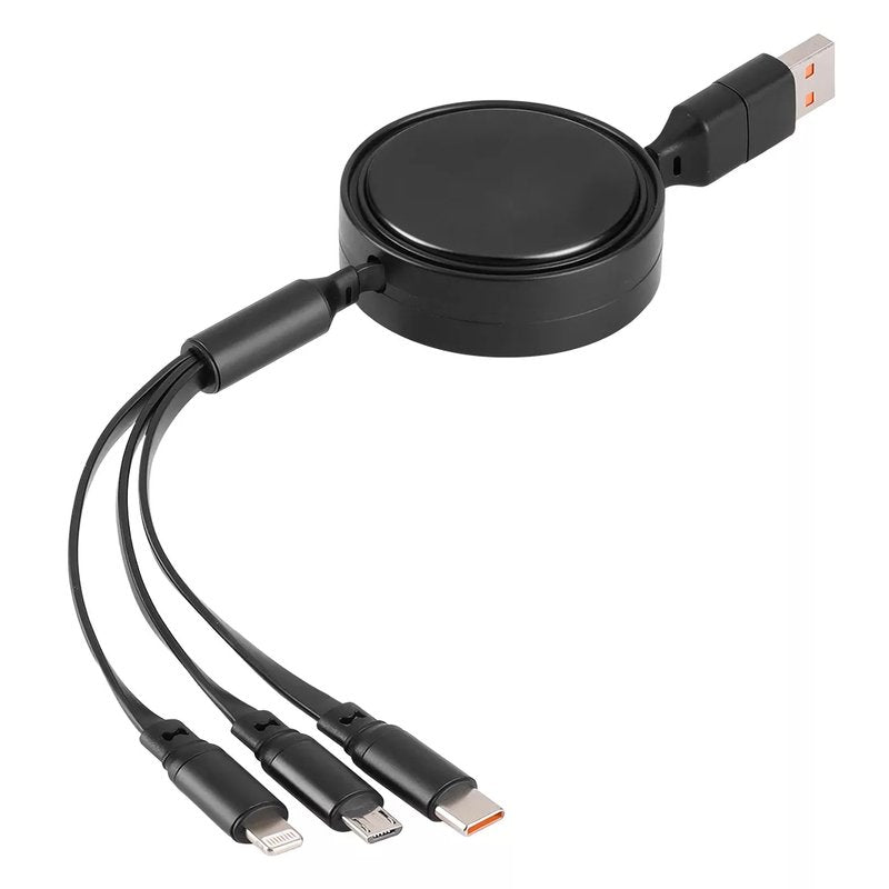 INDUCTOR 60W 6IN1, usb type-c kabl za punjenje i prenos podataka, 6 u 1, 60w, crni