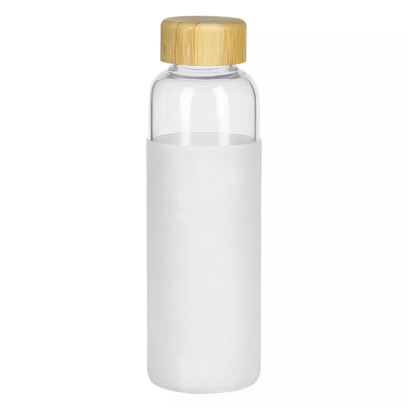 ADA, sportska boca sa silikonskom navlakom, 500 ml, bela