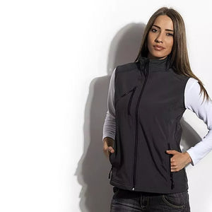 FEEDBACK WOMEN, ženski softshell prsluk, tamno sivi