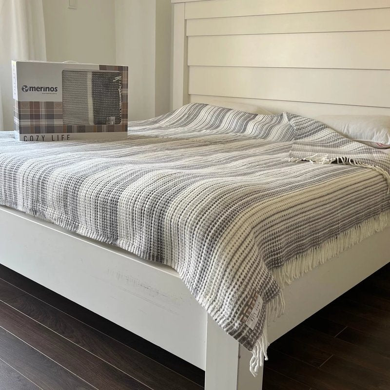 Ćebe Cozy Viktorija 150x200cm Dezen – Zeta Gri Akril/Pamuk