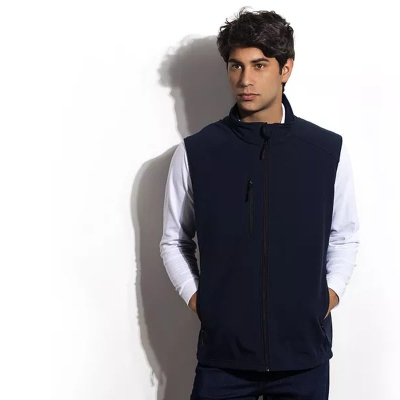 FEEDBACK MEN, softshell prsluk, plavi
