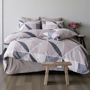 Komplet set posteljina Cotton 200x220cm Diamon Bej- Francuski ležaj