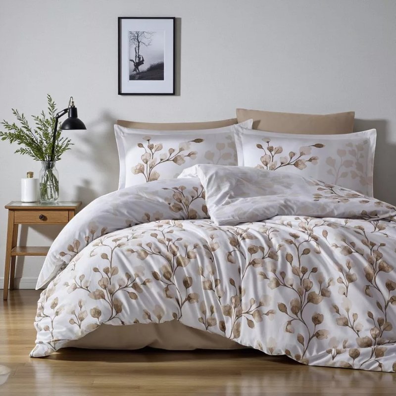 Clasy Deluxe – Saten posteljina za bračni krevet 200×220 Puha V1