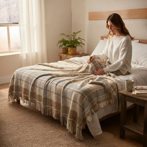 Ćebe Cozy 180x220cm Inka Bej – Akril/Pamuk