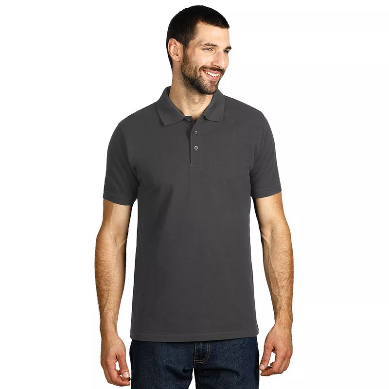 AZZURRO II, pamučna polo majica, tamno siva