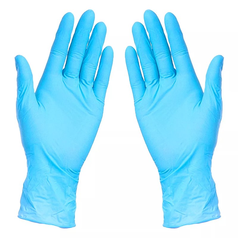 NITRILE GLOVES, nitrilne jednokratne rukavice, svetlo plave