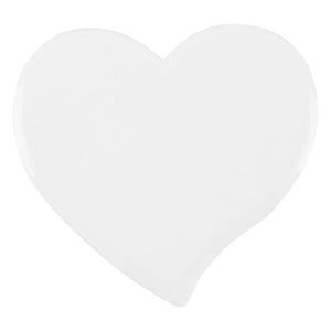 MEMO HEART, keramički magnet, beli
