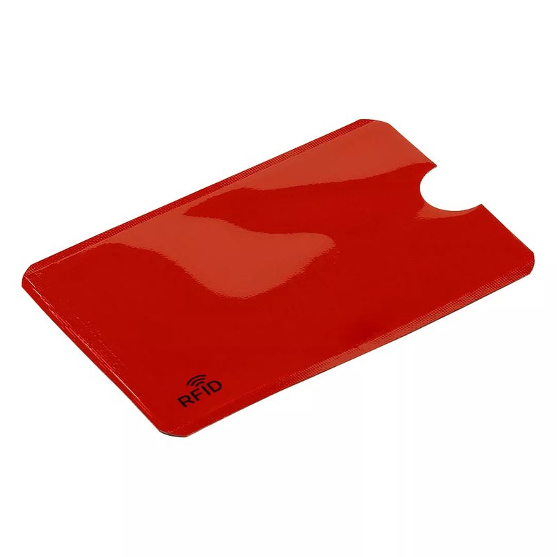 COVER, držač za kartice sa rfid zaštitom, crveni
