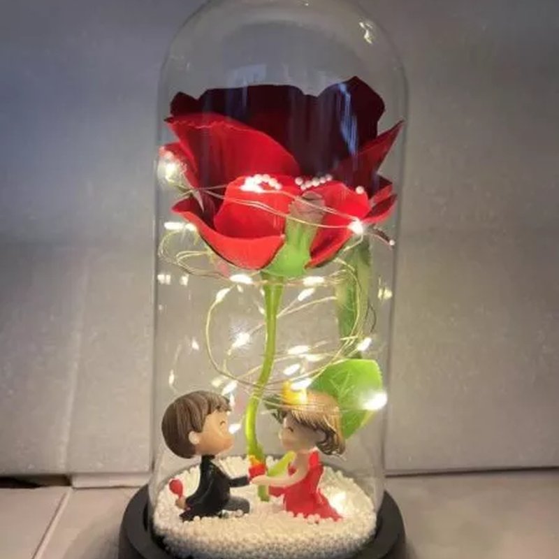 LED lampa ruža – ROMANTIKA
