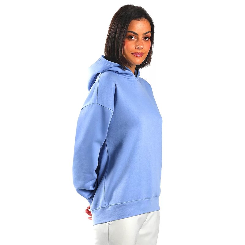 BIG HOODY, široka dukserica sa kapuljačom od organskog pamuka, 300 g/m2, svetlo plava