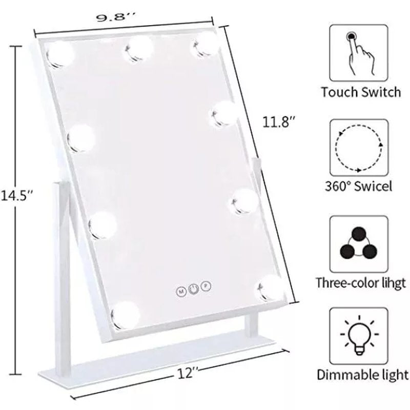 LED ogledalo za šminkanje sa 9LED sijalica