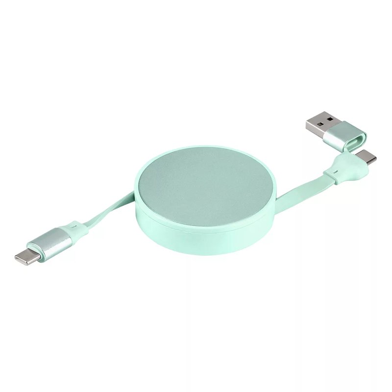 FURIO 2IN1, usb type-c kabl za punjenje i prenos podataka, 2 u 1, 240w, mint