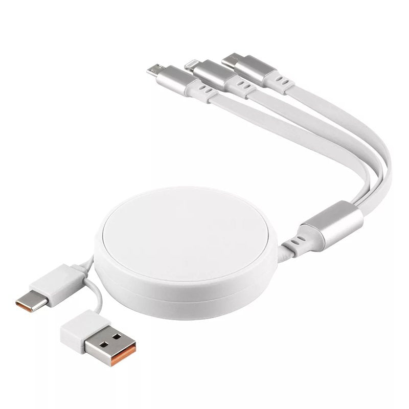 ONES 6IN1, usb type-c kabl za punjenje i prenos podataka, 6 u 1, 60w, beli