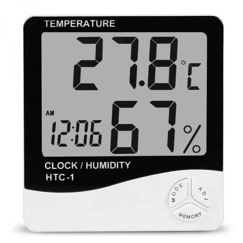 Digitalni sat, termometar, vlagometar, alarm HTC1