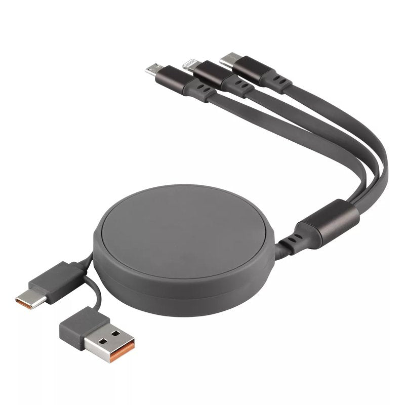 ONES 6IN1, usb type-c kabl za punjenje i prenos podataka, 6 u 1, 60w, sivi