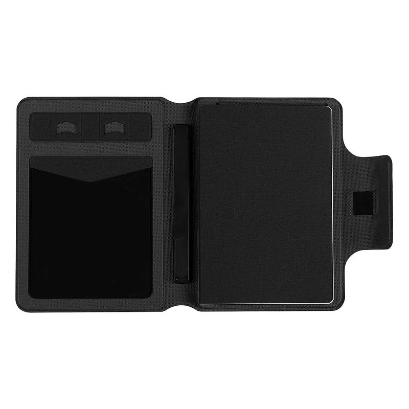 MAGNOTE, portfolio sa notesom a5 i pomoćnom baterijom za bežično punjenje, 8000 mah, tamno sivi