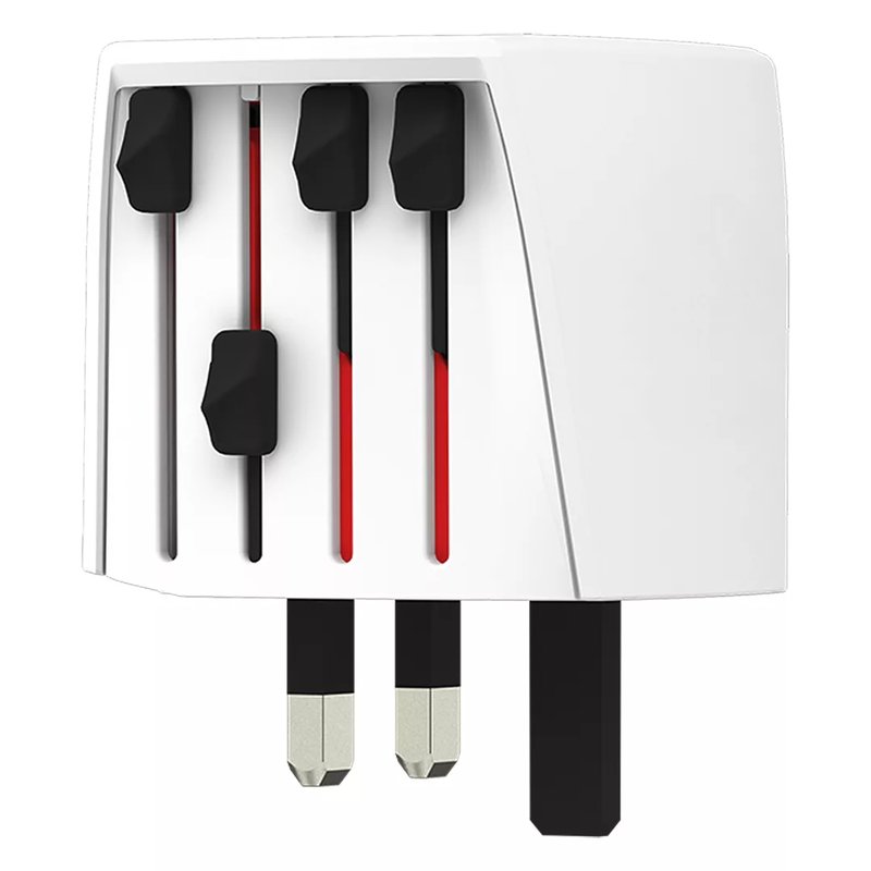 MUV MICRO, putni multiadapter, beli