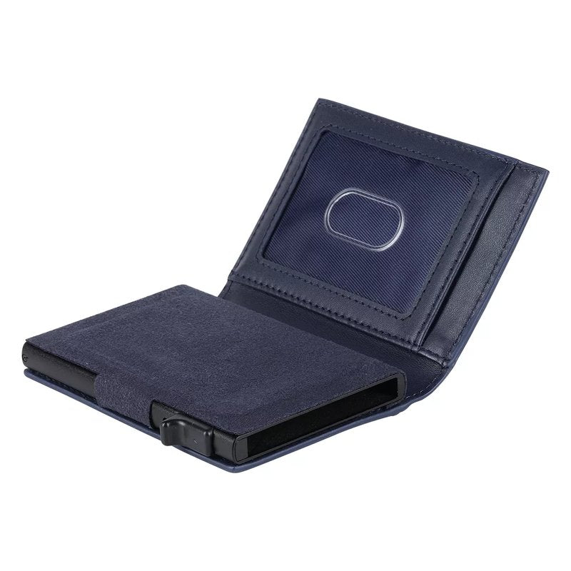 ARKON, kožni držač za kartice sa rfid zaštitom, plavi