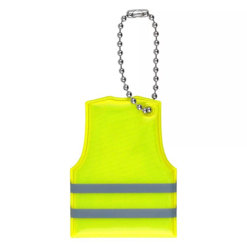 ALERT, pvc privezak za ključeve, neon žuti