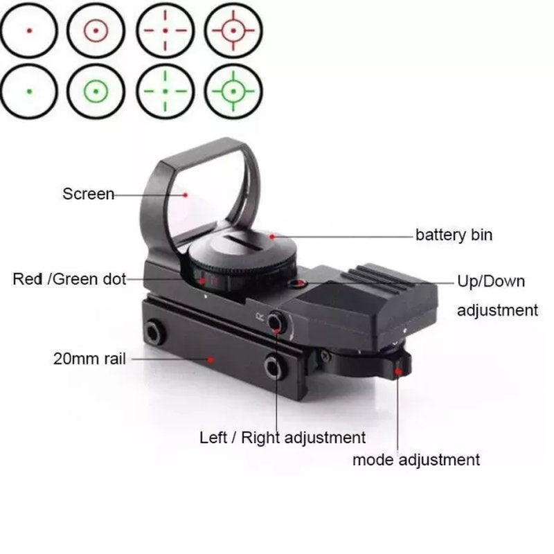 Optika Electro red dot 11mm-21mm