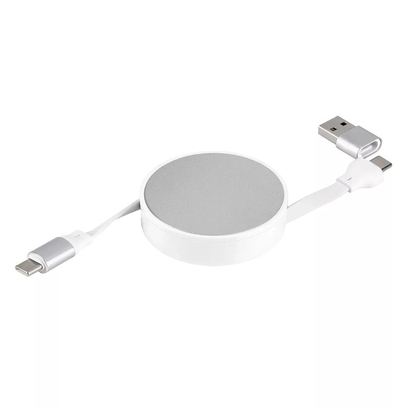 FURIO 2IN1, usb type-c kabl za punjenje i prenos podataka, 2 u 1, 240w, beli