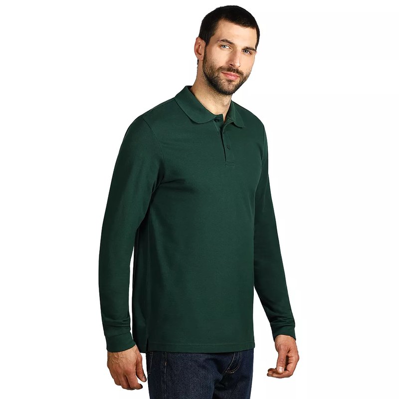 GATOR, pamučna polo majica dugih rukava, zelena