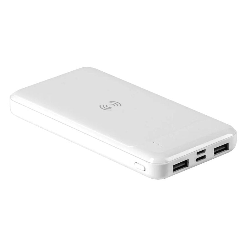 COMO W, pomoćna baterija, 8.000 mah, bežično punjenje, bela
