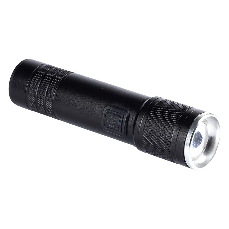 DYNAMO, punjiva baterijska lampa (1 led), crna
