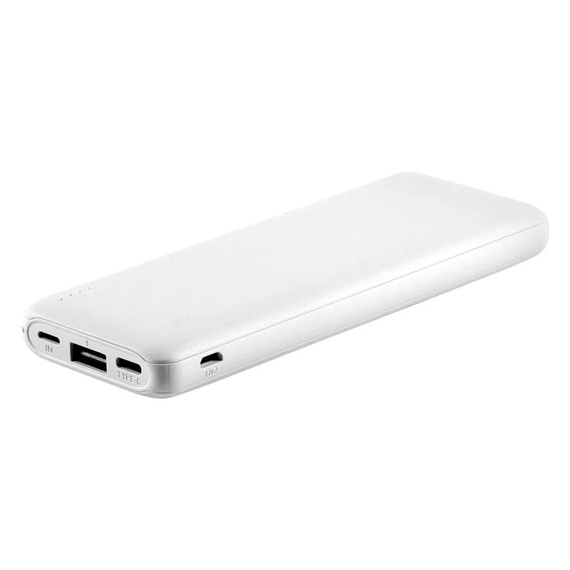 M10, pomoćna baterija za mobilne uređaje, 10000 mah, bela