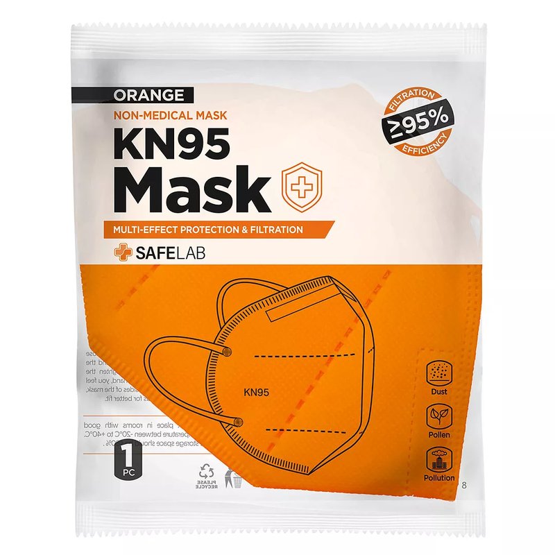 KN95, maska, narandžasta