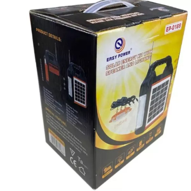 Komplet sistema za solarno osvetljenje sa bluetooth zvučnikom