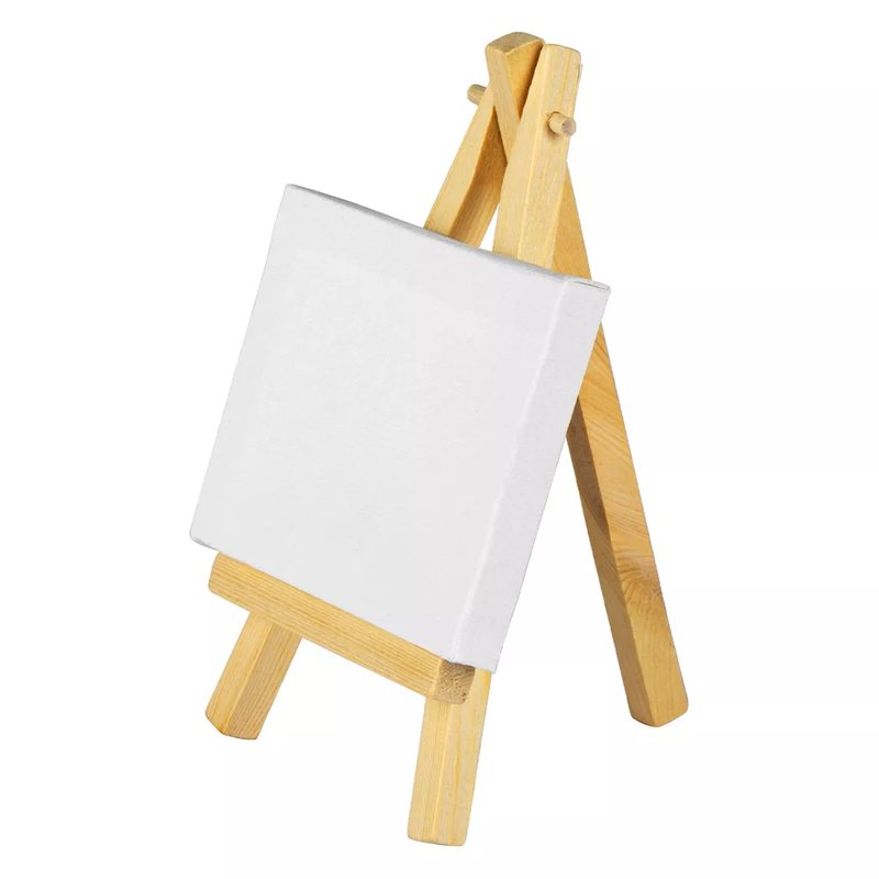MICHELANGELO, mini štafelaj i platno, bež
