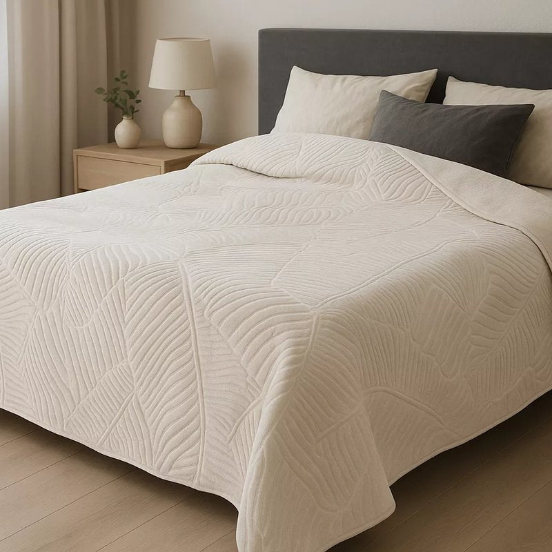 Ćebe Merinos 220x240cm A1 List Bež boja