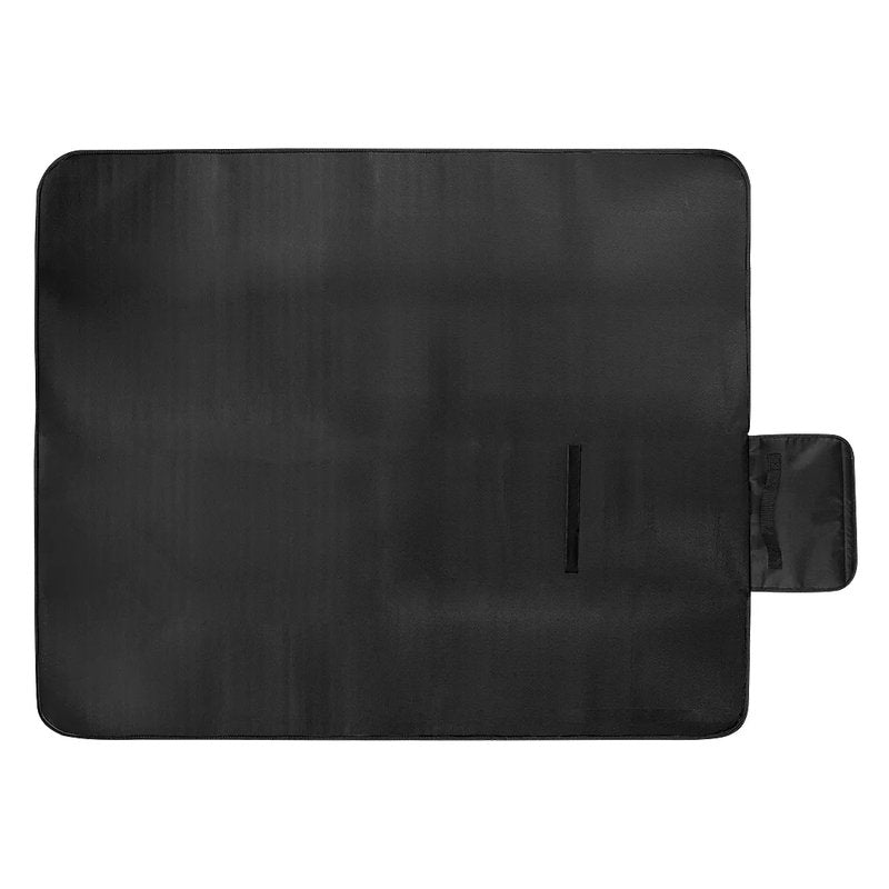 BLANKET SQUARE, vodootporno ćebence od brušenog polara, 180 g/m2, crno