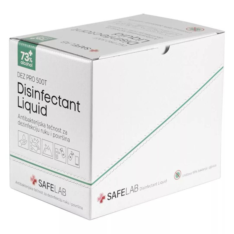 DEZ PRO 500T, antibakterijska tečnost za dezinfekciju, 500 ml, bela