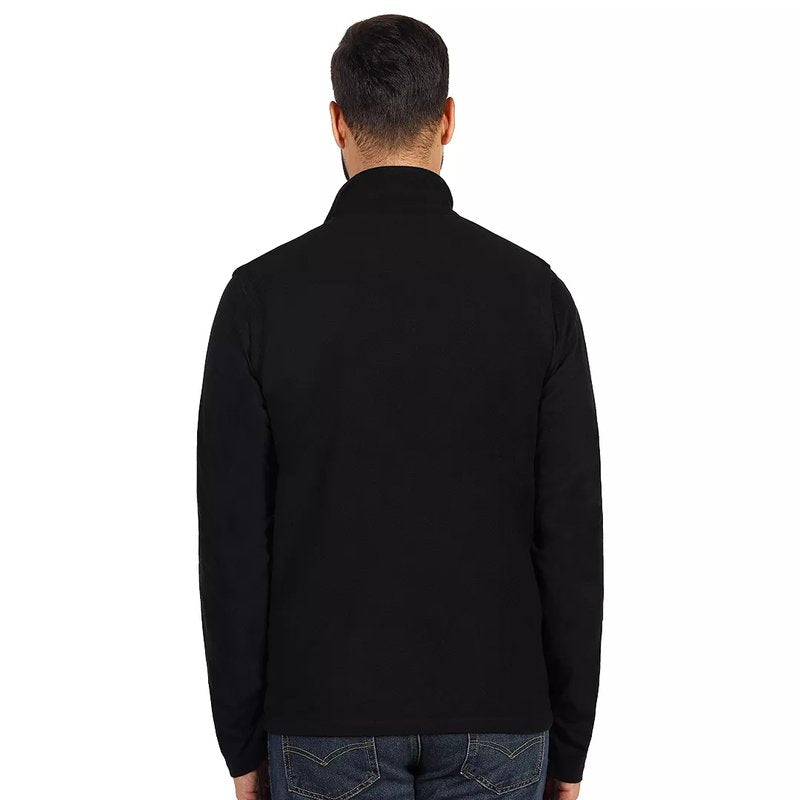GLECHER VEST, prsluk od brušenog polara, crni