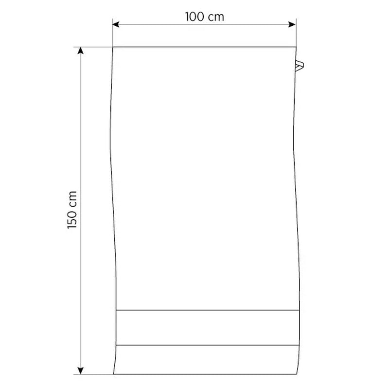 AQUA 100, peškir za tuširanje i kupanje, 400 g/m2, plavi